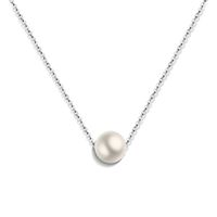 Titanium&stainless Steel Korea Geometric Necklace  (rose Alloy + White Beads) Nhok0275-rose-alloy-white-beads main image 4