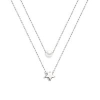 Titanium&stainless Steel Fashion Geometric Necklace  (rose Alloy) Nhok0286-rose-alloy main image 4