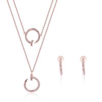 Alloy Fashion  Necklace  (61152277 Rose Alloy) Nhlp1104-61152277-rose-alloy main image 1