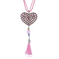 Alloy Fashion Tassel Necklace  (red) Nhpk2082-red main image 5