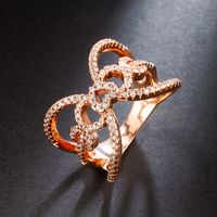 Copper Fashion Geometric Ring  (white Alloy-16mm) Nhlj4040-white-alloy-16mm main image 4