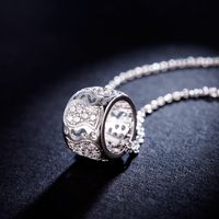 Europäische Und Amerikanische Persönlichkeit Neue Einfache Diamant Ring Halskette Mode Beliebte Damen Legierung Anhänger Großhandel 77582 main image 3