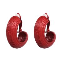 Fashion C Shape Alloy No Inlaid Earrings main image 2