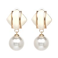 Beads Fashion Geometric Earring  (white) Nhjj5047-white main image 1