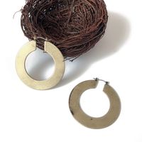 Hersteller Liefern Alte Goldene Halbrunde Ohrringe Ohrringe Europäischen Und Amerikanischen Außenhandels Schmuck Ohrringe Legierung Ohrringe sku image 1