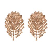 Imitated Crystal&cz Fashion Tassel Earring  (red) Nhjj5048-red main image 7