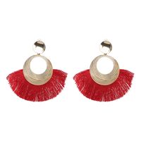 Alloy Fashion Tassel Earring  (red) Nhjj5051-red main image 2