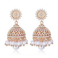 Alloy Fashion Geometric Earring  (champagne Alloy) Nhtm0309-champagne-alloy main image 1