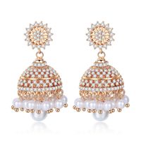 Alloy Fashion Geometric Earring  (champagne Alloy) Nhtm0309-champagne-alloy main image 2