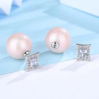 Alloy Simple Geometric Earring  (white Alloy) Nhtm0333-white-alloy-plated main image 3