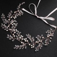 Imitated Crystal&cz Fashion Geometric Bridal Jewelry  (rose Alloy - Rose Alloy) Nhhs0516-rose-alloy-rose-alloy main image 1