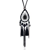 Europäische Und Amerikanische Retro-edelsteine Übertriebene Damen Halskette Bohemian Dream Catcher Wasser Tropfen Mehr Schicht Ige Reis Perlen Halskette Großhandel main image 3