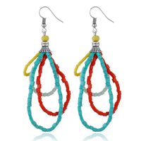 Alloy Korea Geometric Earring  (white K Colorful) Nhkq1798-white-k-colorful main image 1