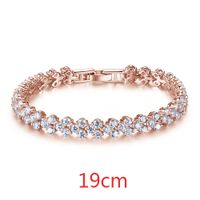 Jinse  Rome Simple De Mode En Europe Et Amérique Cuivre Incrusté Zircon Bracelet Dames Bracelet Bijou Bracelet En Gros main image 9