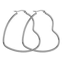 Fashion Heart Plating Stainless Steel No Inlaid Earrings main image 2