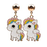 Commerce Extérieur Européen Et Américain Bijoux Mignon Licorne Cheval Boucles D'oreilles Personnalité Licorne Tempérament Boucles D'oreilles Femelle Polyvalent Gros main image 3