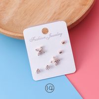 Alloy Korea Flowers Earring  (1) Nhms1312-1 main image 10