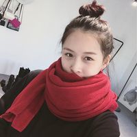 Cute Knitted Wool  Scarf (navy)  Nhcj0102-navy main image 4