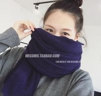 Cute Knitted Wool  Scarf (navy)  Nhcj0102-navy main image 6