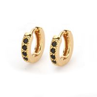Copper Simple Geometric Earring  (alloy-plated White Zircon) Nhbp0089-alloy-plated-white-zircon main image 3