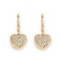 Copper Simple Sweetheart Earring  (alloy) Nhbp0116-alloy-plated main image 1