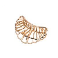 Factory Direct Sales Hot New Hairpin European And American Simple Hollow Mesh Fan-shaped Hair Accessories Large Grip Women main image 3