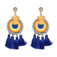 Jujia Ornament Self-produced Ethnic Style New Tassel Earrings Fashion Personalized Eardrops Accessories Cross-border Supply 51221 main image 4