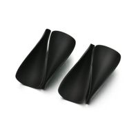 Plastic Fashion Geometric Earring  (black) Nhbq1803-black main image 2
