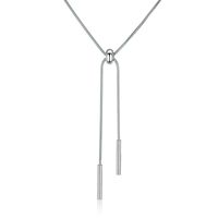 Alloy Simple Geometric Necklace  (white Rope Rose Alloy) Nhtm0386-white-rope-rose-alloy main image 2