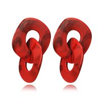 Alloy Bohemia Geometric Earring  (red) Nhgy2482-red main image 2