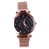 Net Celebrity Douyin Gleiches Modell Sternen Himmel Uhr Weiblicher Magnet Eisens Tein Mesh Belt Quarzuhr Fabrik Direkt Vertrieb main image 1