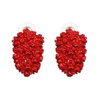 Alloy Fashion Geometric Earring  (red) Nhjj5068-red main image 2