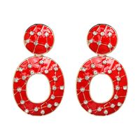 Alloy Fashion Geometric Earring  (red) Nhjj5077-red main image 1