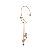 Oreille Clip Femelle Pas Percé Personnalité Creative Perle Fleur Boucles D'oreilles Mode Coréenne Plume Antique Style Oreille Pendaison Ed01553c main image 7