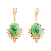 Alloy Fashion Geometric Earring  (green-1) Nhqd5560-green-1 main image 2