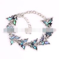 Papillon Amour Coquille D'ormeau Alliage Bracelet Ornement Bracelet En Gros Commerce Extérieur Fabricant main image 1