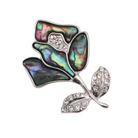 Alloy Fashion Flowers Brooch  (rose) Nhyl0170-rose main image 2