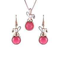 Alloy Simple  Necklace  (61172424a Pink) Nhxs1797-61172424a-pink main image 3