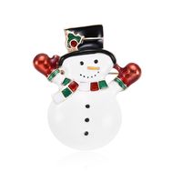 2018 New European And American Popular Creative Style High-end Snowman Alloy Brooch Christmas Gift Factory Supply main image 1