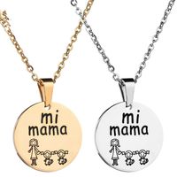 Titanium&stainless Steel Fashion Cartoon Necklace  (steel Color) Nhhf1070-steel-color main image 3