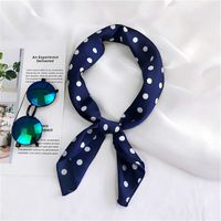 70 New Polka Dot Small Square Towel Scarf Women's Spring And Autumn Summer Professional Korean Style Fashion All-matching Scarf Decorations Scarf main image 4