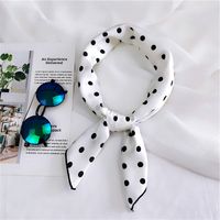 70 New Polka Dot Small Square Towel Scarf Women's Spring And Autumn Summer Professional Korean Style Fashion All-matching Scarf Decorations Scarf main image 5