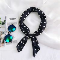 70 New Polka Dot Small Square Towel Scarf Women's Spring And Autumn Summer Professional Korean Style Fashion All-matching Scarf Decorations Scarf main image 6
