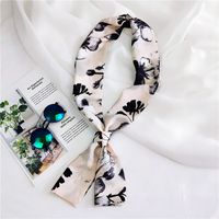New Korean Style Long Small Silk Scarf Women's Spring And Autumn Summer Double-sided Versatile Small Scarf Professional Scarf Scarf Wholesale main image 3