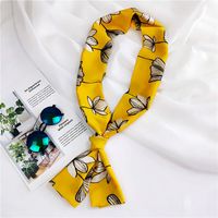 New Korean Style Long Small Silk Scarf Women's Spring And Autumn Summer Double-sided Versatile Small Scarf Professional Scarf Scarf Wholesale main image 4