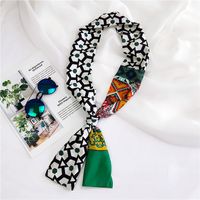 New Korean Style Long Small Silk Scarf Women's Spring And Autumn Summer Double-sided Versatile Small Scarf Professional Scarf Scarf Wholesale main image 6