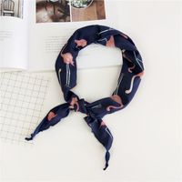 Nouveau Triangle Écharpe Petit Foulard Ethnique Style Petite Fleur Tout-match Parent-enfant Bandeau Bande De Cheveux Petite Soie Écharpe Printemps Et Automne D'été main image 12