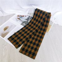 القماش كوريا وشاح (منقوشة الأصفر) Nhmn0158-plaid-yellow main image 1