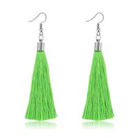 Alloy Bohemia Tassel Earring  (61189538 Grass Green) Nhxs1860-61189538-grass-green main image 2