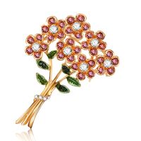 Cross-border Hot Selling Fashion European And American Style Foreign Trade High Profile And Generous Rhinestone Bouquet Corsage Personalized Fashion Fashionmonger Brooch For Women main image 2